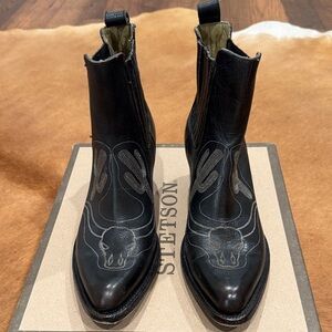 Stetson black American booties